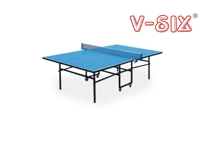 أزرق علوي foldable تنس طاولة طاولة داخليّ معيار حجم مع 16mm طاولة سماكة