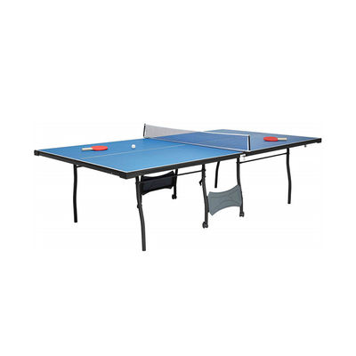 Tournment Indoor Table Tennis Table 4 PCS Top With Wheel Auto Safety Lock Post Net